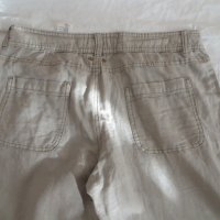Дамски панталон от лен H&M, снимка 3 - Панталони - 26283726