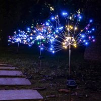 Соларно дърво Многоцветно LED Водоустойчиво, снимка 3 - Соларни лампи - 44106478