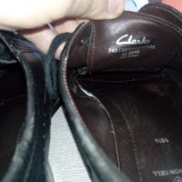 Официални мъжки кожени обувки Clarks Cushion Cell, снимка 3 - Официални обувки - 37220073