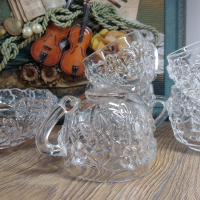 Кристален сет Walther Glas, Karmen. 
5 чаши за чай/кафе и купичка, снимка 10 - Чаши - 44852774