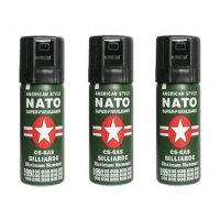 лютив спрей за самозащита NATO CS-GS професионален военен тактически, снимка 5 - Газово оръжие - 40216641