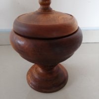 Дървена купа h 20 см. , снимка 1 - Други стоки за дома - 43253480
