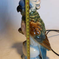 порцеланова нощна лампа папагал, снимка 8 - Настолни лампи - 44909417