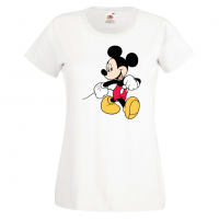 Дамска тениска Mickey Mouse 6 .Подарък,Изненада,, снимка 10 - Тениски - 36526523