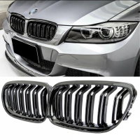 Двойни Бъбреци Черен Гланц За:BMW E90/E91 Facelift, снимка 1 - Аксесоари и консумативи - 44910690