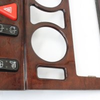 Махагонов панел централна конзола подгрев на седалки Mercedes W210 A2106830308 A2108200151, снимка 3 - Части - 43242434