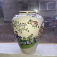 Голяма стара антикварна ваза Calco in Taiwan, снимка 2 - Антикварни и старинни предмети - 35141808