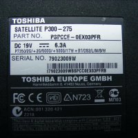 Лаптоп за части Toshiba Satellite P300, снимка 4 - Части за лаптопи - 35530836