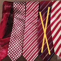 Червени копринени вратовръзки 2, снимка 5 - Други - 40175115