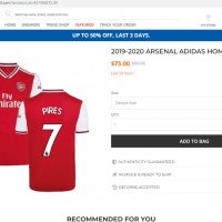 Оригинална тениска adidas Arsenal Robert Pires , снимка 7 - Футбол - 38650523