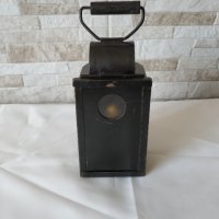 Стар военен газов фенер за кола - Антика - Рядък модел, снимка 1 - Антикварни и старинни предмети - 37451236