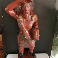 Стара статуетка индианец , снимка 5 - Статуетки - 40195546