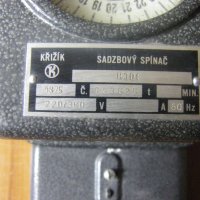 Работещ чешки часовник за електромер KRIZIK - Крижик, снимка 5 - Други - 43142039
