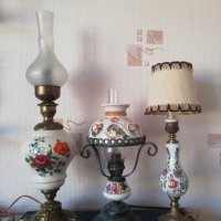 Порцеланови настолни лампи стари,изработка в Италия , снимка 6 - Настолни лампи - 41856637