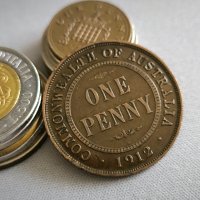 Монета - Австралия - 1 пени | 1912г., снимка 1 - Нумизматика и бонистика - 43685327