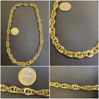 Златен Ланец синджир златни обеци златно ланче 14 к 585 gold zlato zlatni , снимка 8 - Колиета, медальони, синджири - 35165282