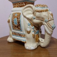 Винтидж керамичен слон. Отлично състояние., снимка 1 - Антикварни и старинни предмети - 44015833