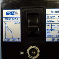 Автоматичен прекъсвач EAZ-A100, снимка 4 - Резервни части за машини - 32821664