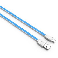 Кабел Micro USB към USB за LDNIO XS-07 SS000150 1m Син Samsung Huawei Преходник Micro USB to USB M/M, снимка 1 - USB кабели - 36774225