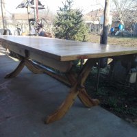 Дървена маса, снимка 1 - Маси - 42960218