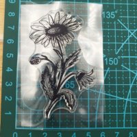 Хризантема малък силиконов гумен печат декор украса бисквитки фондан Scrapbooking, снимка 2 - Други - 32702298