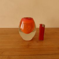 Малка стъклена ваза Мурано 1970 г, снимка 1 - Вази - 43992401