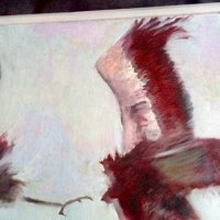 Маслена картина платно Орлова битка , снимка 11 - Картини - 38843344