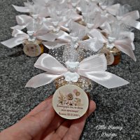 Декорирано бурканче с мед-подарък за погача,кръщене или сватба, снимка 6 - Подаръци за кръщене - 38856978