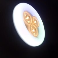 Трицветна пръстеновидна лампа за таван, снимка 4 - Лампи за таван - 43034856