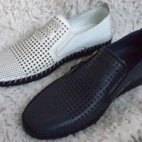 Обувки с цип, два цвята, естествена кожа, код 87/ББ1/55, снимка 5 - Ежедневни обувки - 36799765