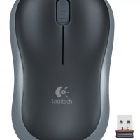 Мишка Безжична Logitech M185 Swift Grey Mini 1000dpi Сива Wireless Optical Mouse, снимка 6 - Клавиатури и мишки - 11412991