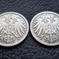 Стара монета 5 пфенига 1907 г. буква А ,2 броя - Германия- топ цена, снимка 10 - Нумизматика и бонистика - 39766966