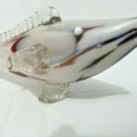 Стъклена фигура риба ръчна изработка, снимка 4 - Антикварни и старинни предмети - 27111112