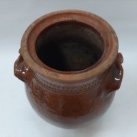 Стара керамична саксия, кашпа, гърне(7.1), снимка 5 - Антикварни и старинни предмети - 43558023