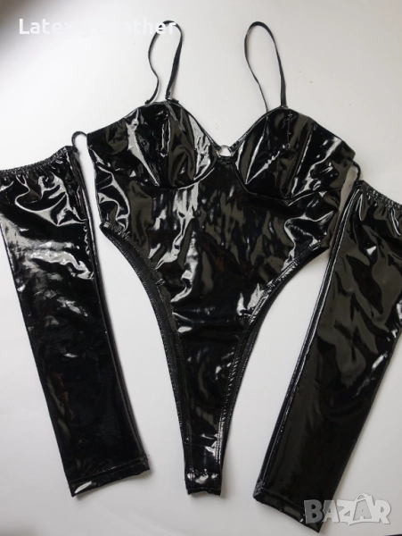 Лачено боди с пришити ръкави 80В размер (М), снимка 1