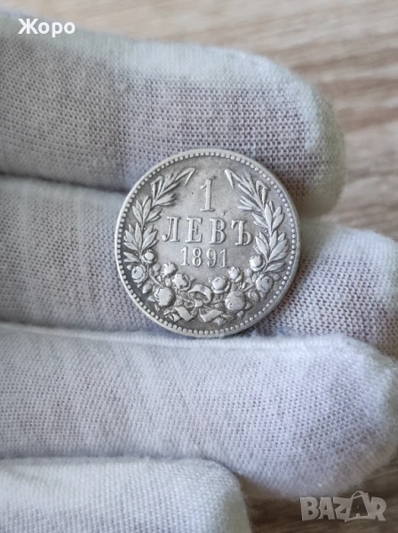 1 лев 1891 година България , снимка 1