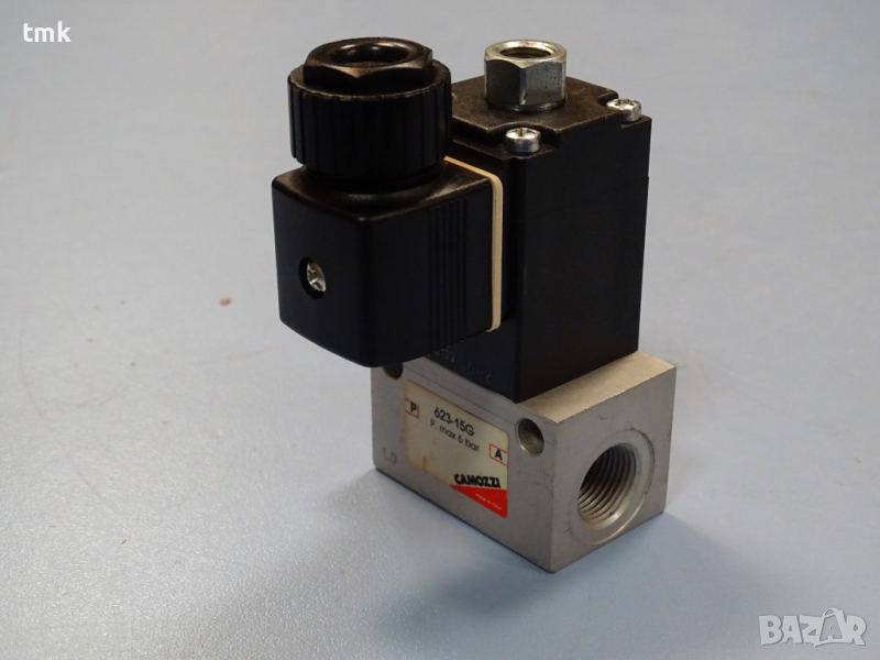 пневматичен разпределител CAMOZZI 623-15G solenoid valve 220V 50Hz, снимка 1