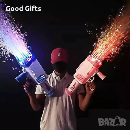 Мощна базука за сапунени балони , 64 дупки , Пистолет за сапунени балони, снимка 1