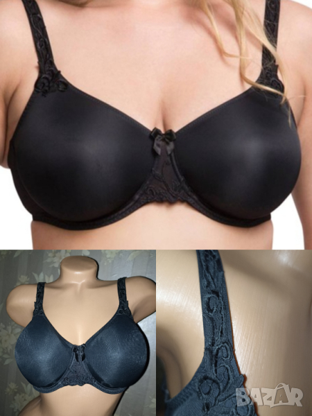 Simone Perele 70-75 D-Черен сутиен с меки чашки с банел , снимка 1