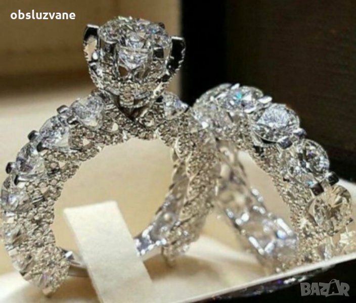 Изящен и уникален двоен пръстен 💥, снимка 1