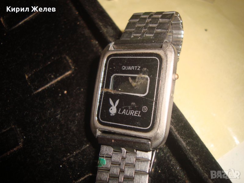 LAUREL РЕТРО МОДЕЛ ЕЛЕКТРОНЕН ЧАСОВНИК със ЗАЙЧЕ на ПЛЕЙБОЙ 15244, снимка 1