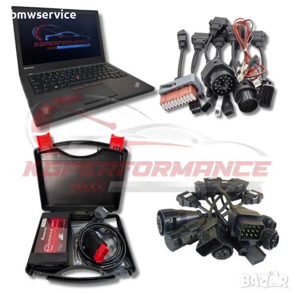 Универсална диагностика за коли и камиони - Multidiag Pro + Комплект кабели за диагностика на коли и, снимка 1