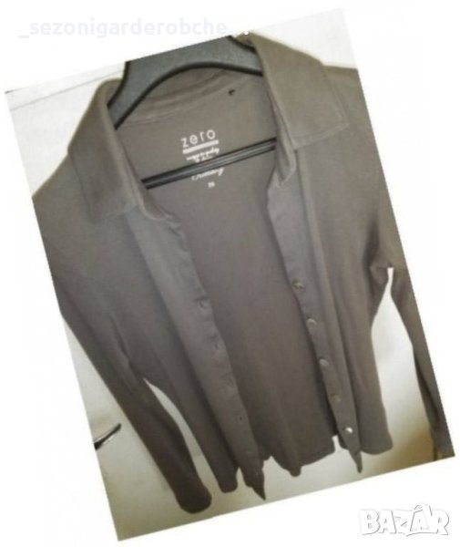 💛👠Дамска пролетна мека риза "ZERO" по тялото със седефени копченца а-ХС,С,М,Л👠💛, снимка 1