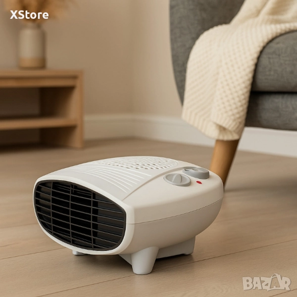 Отоплителна вентилаторна печка Voltz V51970E – 2000W, бял, снимка 1