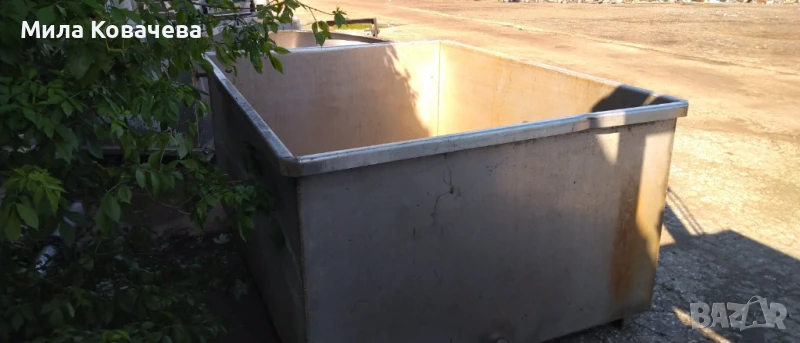 Вана от неръждаема стомана (210см х 160см х 100см), снимка 1