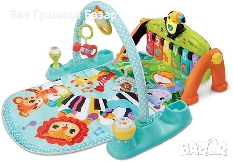 Нова VTech мултифункционална гимнастика с пиано и сензорна игра за бебе, снимка 1