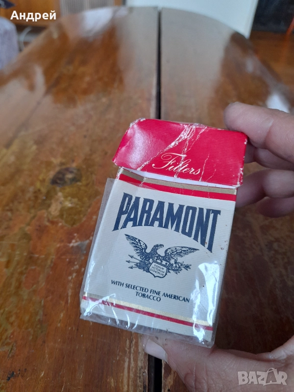 Кутия от цигари Paramont, снимка 1