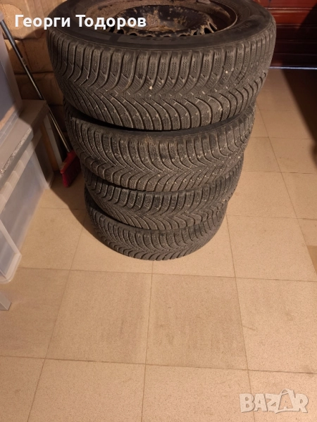 Продавам 4 бр зимни гуми и джанти Hankook зимни 205/60/15 мецедес, снимка 1