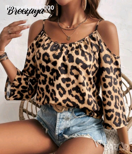 Риза в леопардов принт , снимка 1