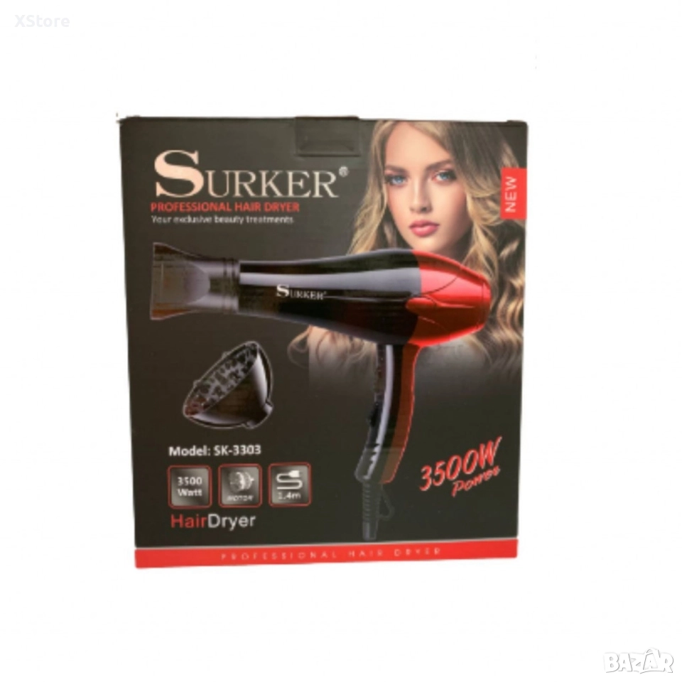 Професионален сешоар SURKER, SK-3303 – 3500W, снимка 1
